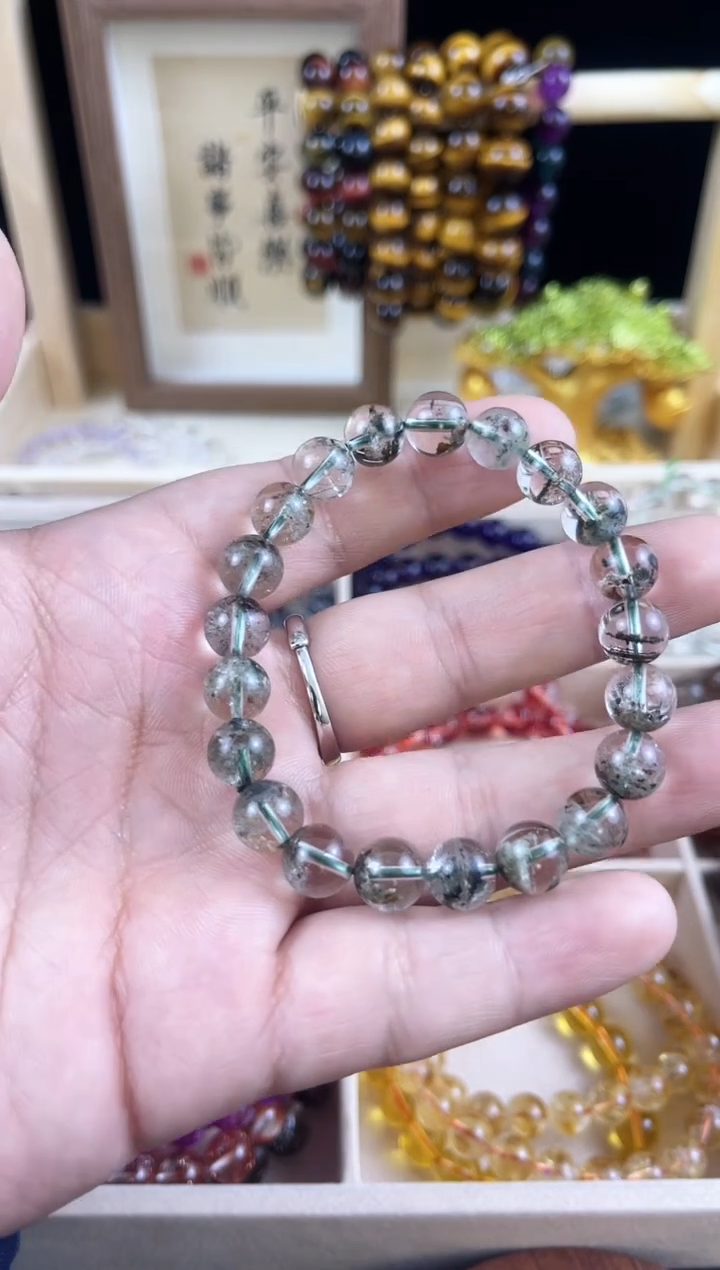 【闪购商品】水晶手链未镶嵌绿幽灵