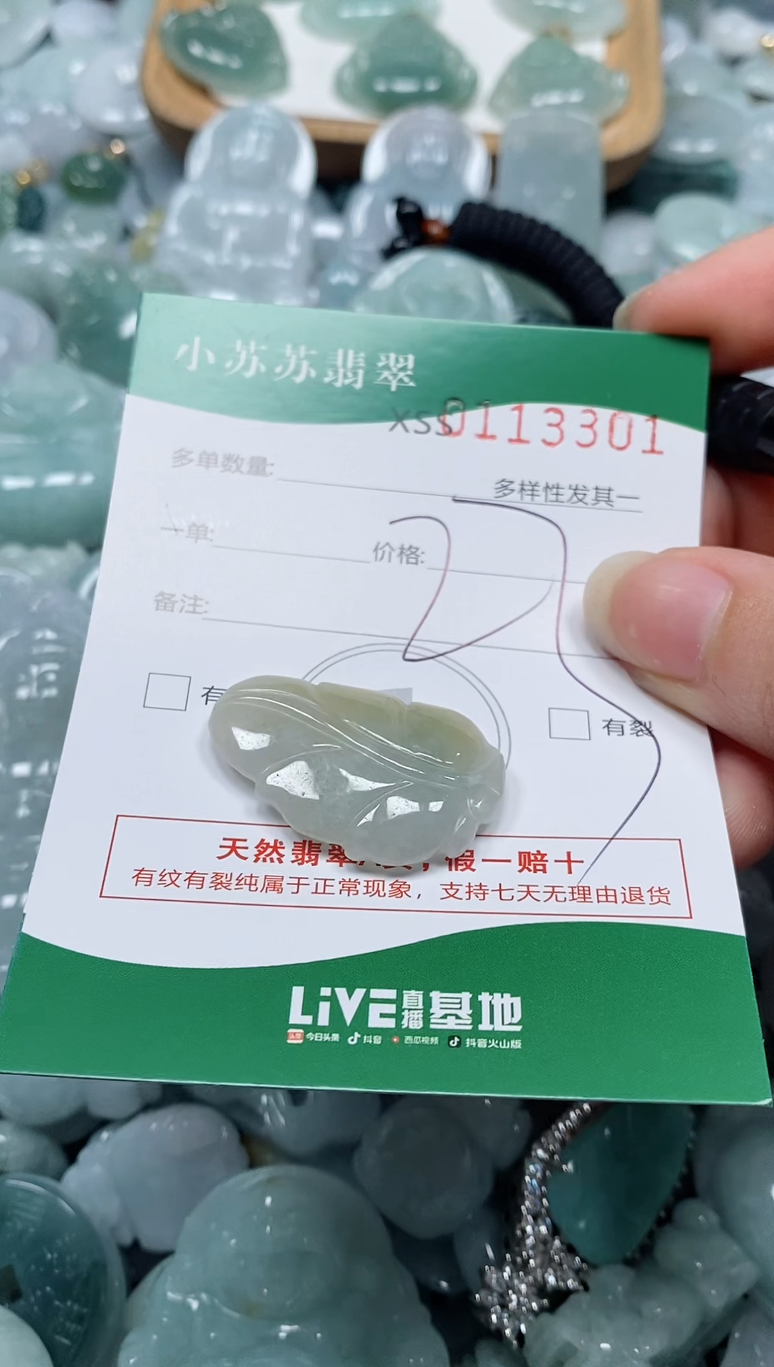 【闪购商品】翡翠未镶嵌颈饰闪购商品0113301