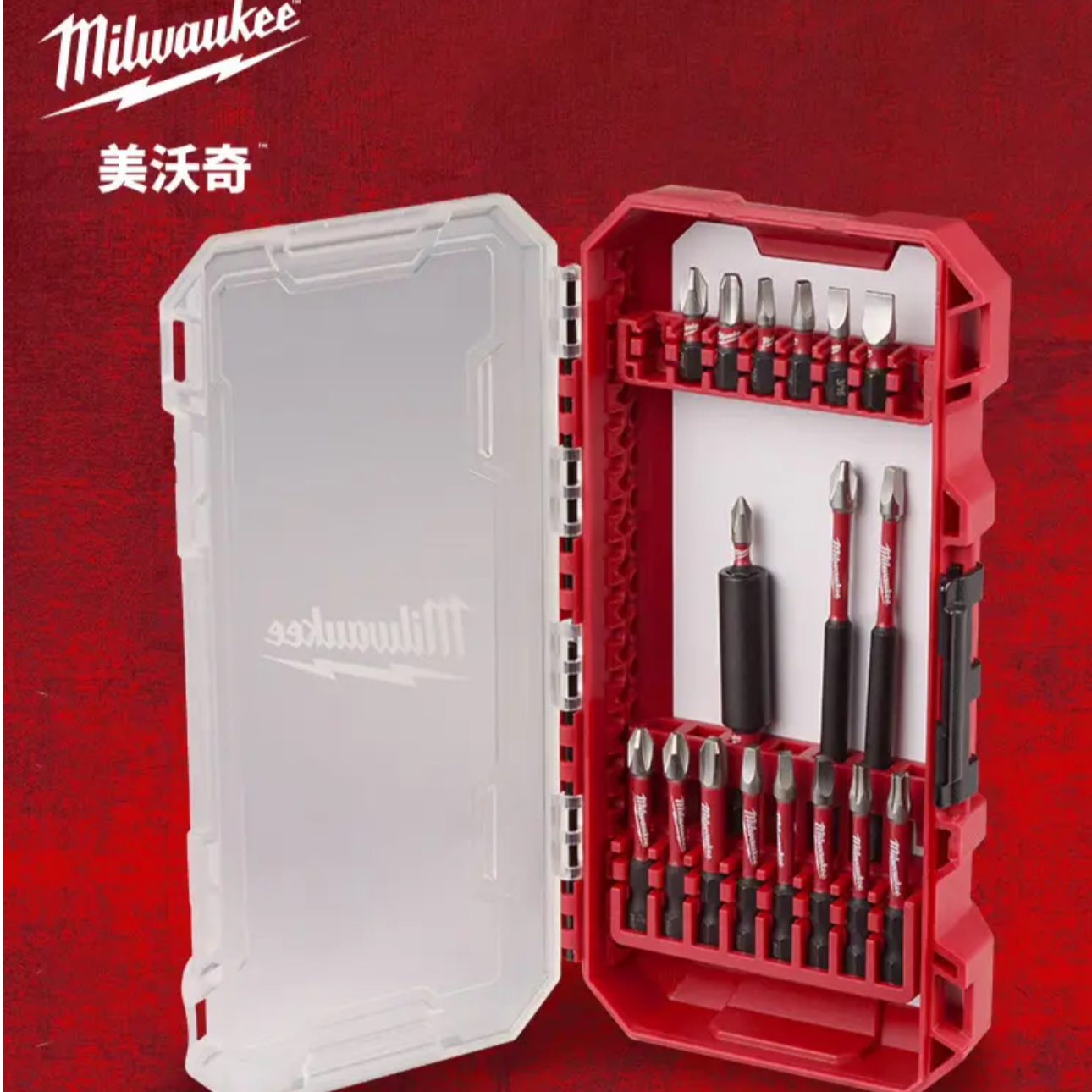 美沃奇秘沃奇18支冲击波批套装和金刚起子机手电钻通用批