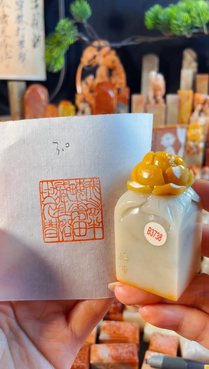 寿山石印石手工篆刻《我有半亩花田 藏在世俗人间》