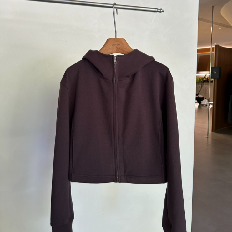 JIUJIU【塔尔街】短款连帽休闲百搭卫衣短外套