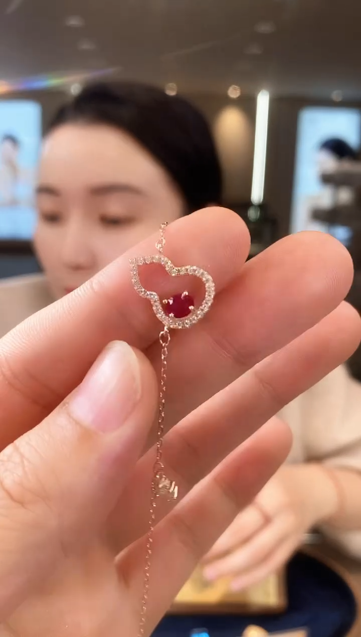 【闪购商品】红宝石手链银S925镶嵌09