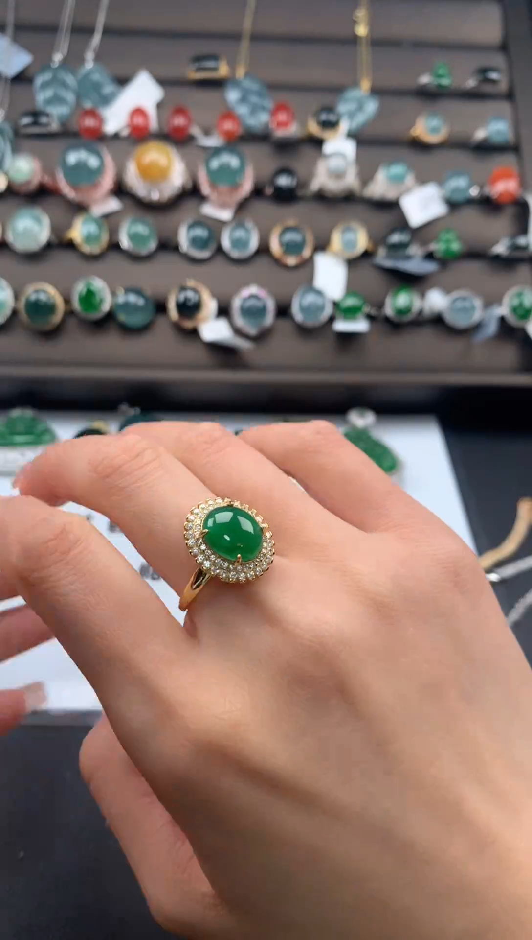 【闪购商品】翡翠戒指银S925镶嵌3213213213213