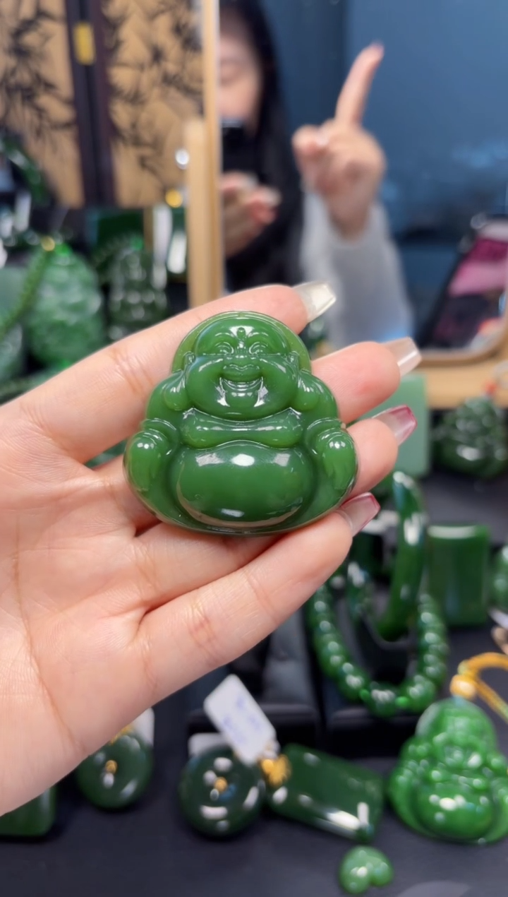 【闪购商品】和田玉（碧玉）吊坠(赠链)未镶嵌1