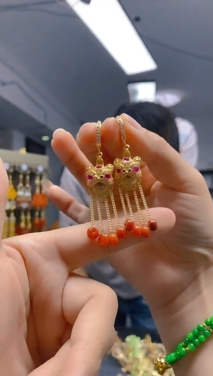 【闪购商品】翡翠耳饰合金0372翡翠耳包