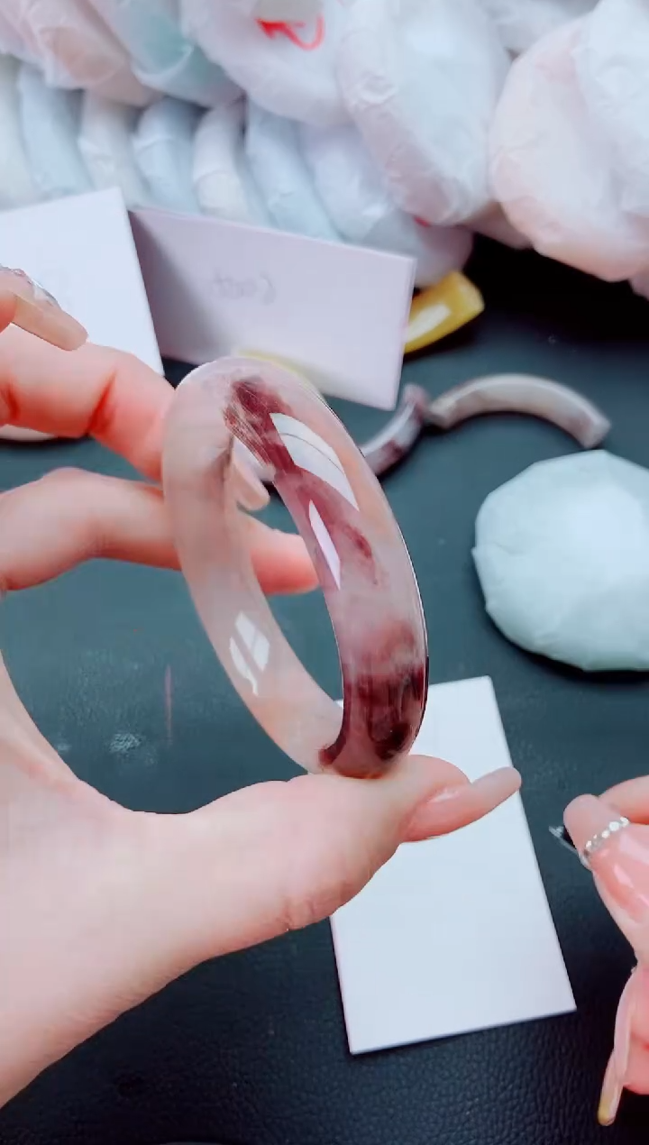 【闪购商品】石英质玉手镯未镶嵌L367-53-54