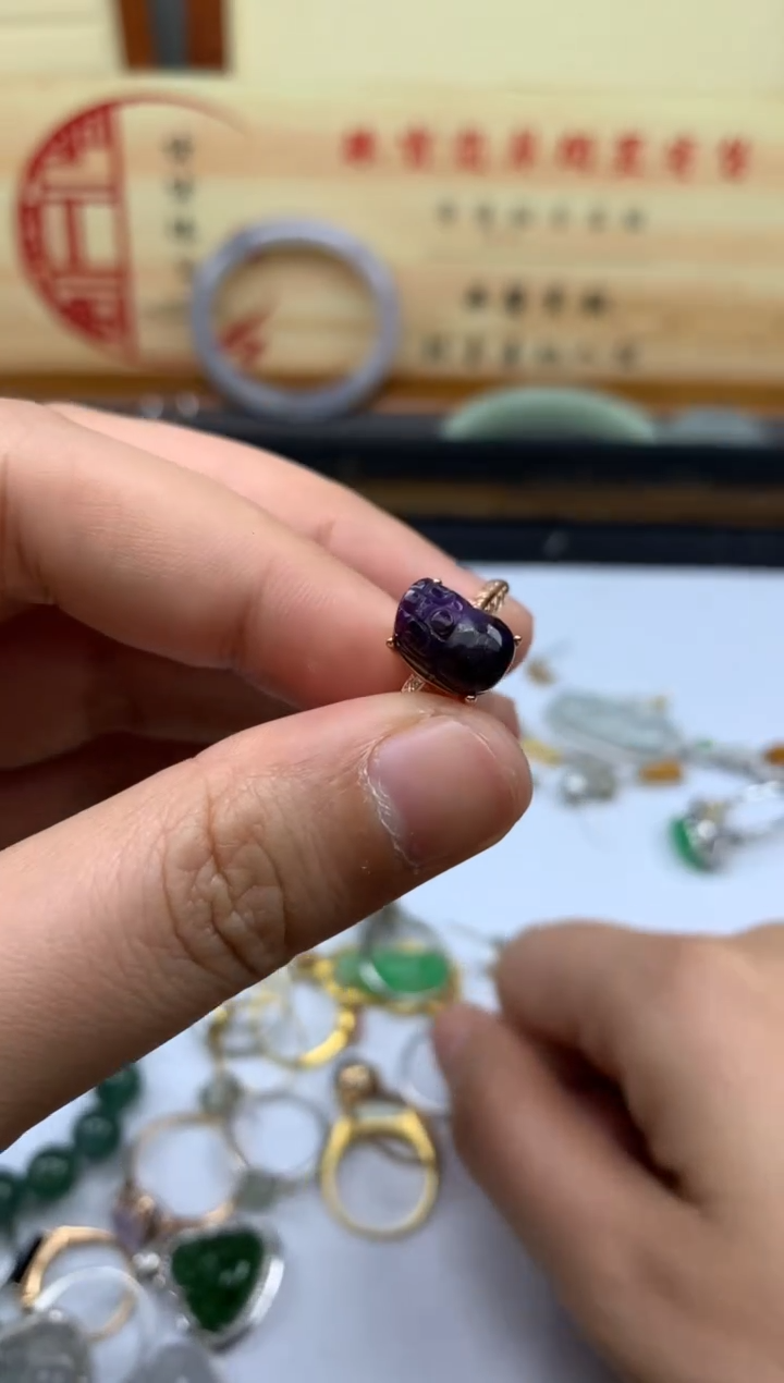 【闪购商品】苏纪石戒指/指环未镶嵌/////////