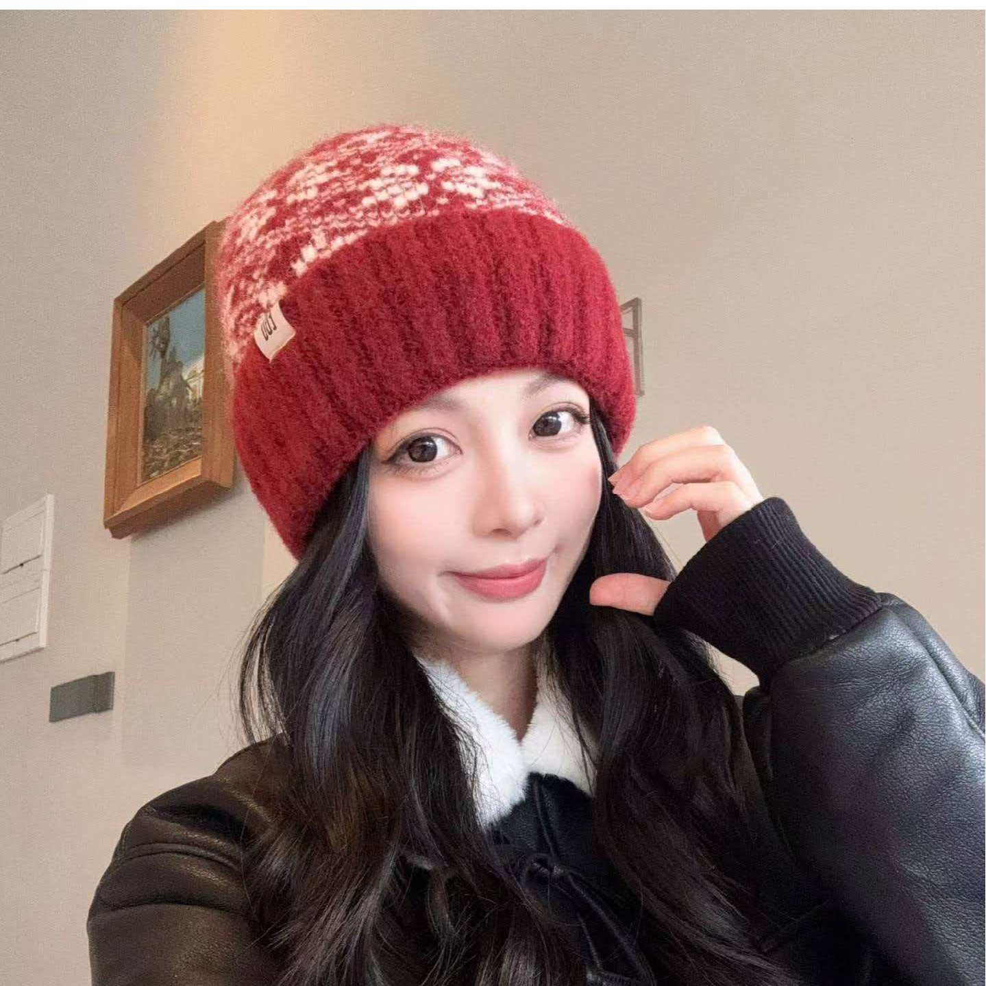 针织帽冬季休闲风秋冬毛线帽帽子日系女士秋冬季针织