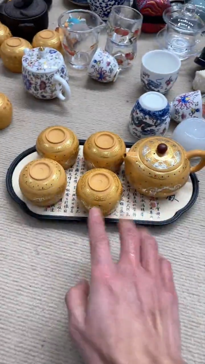 【闪购商品】黄段泥紫砂壶+4杯+茶盘+礼盒