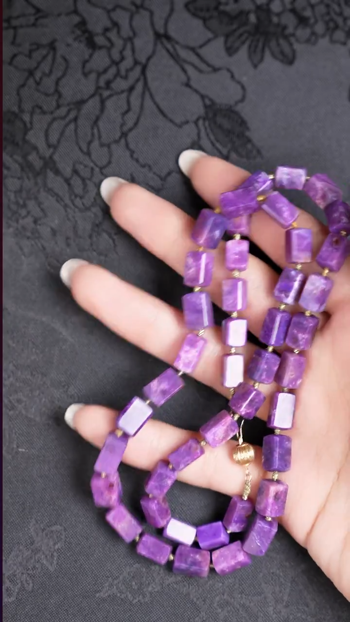 苏纪石（舒俱来）18K金镶嵌项链工厂抛货 不退不换