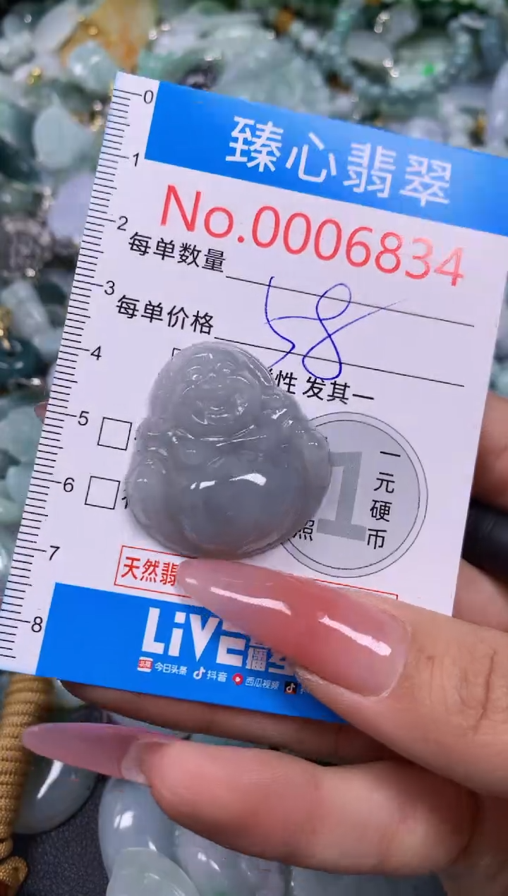 【闪购商品】翡翠颈饰未镶嵌含绳0006834