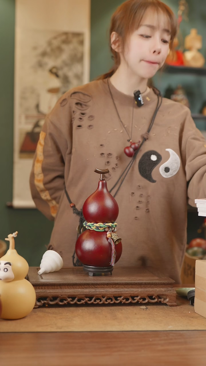【闪购商品】274号精品天然大漆工艺防渗内胆酒葫芦~