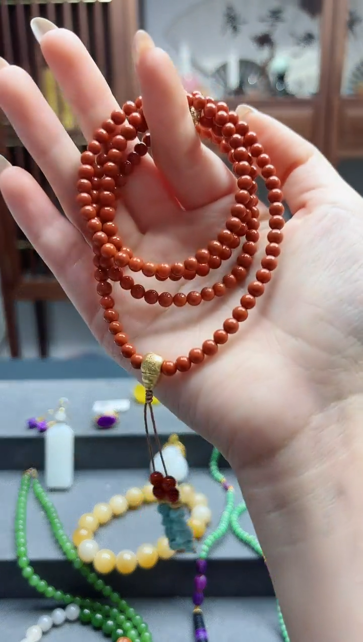 【闪购商品】南红玛瑙手串未镶嵌南红长串*1 TF