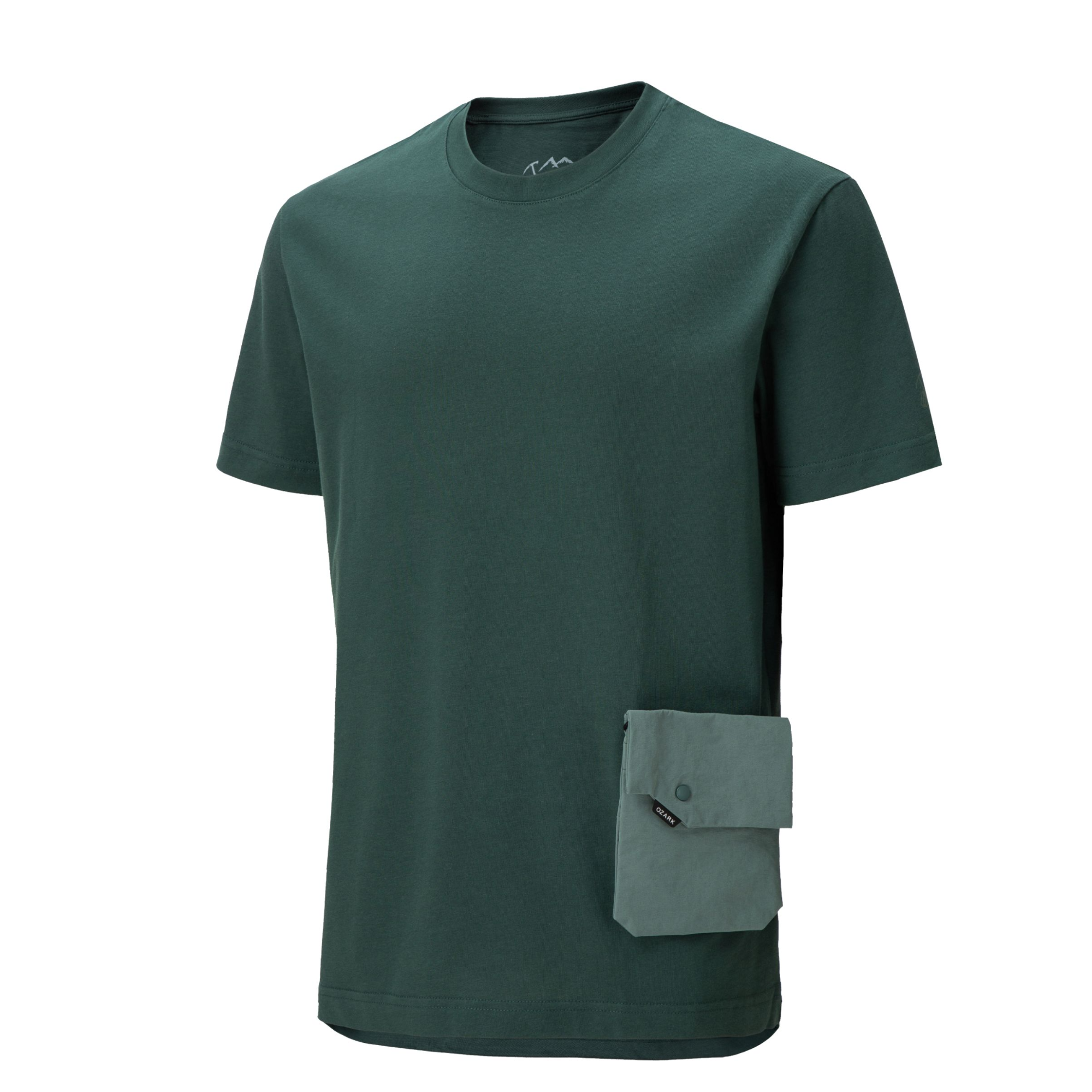 OZARK/奥索卡男子短袖夏季新品可拆卸口袋潮流透气圆领T恤339092