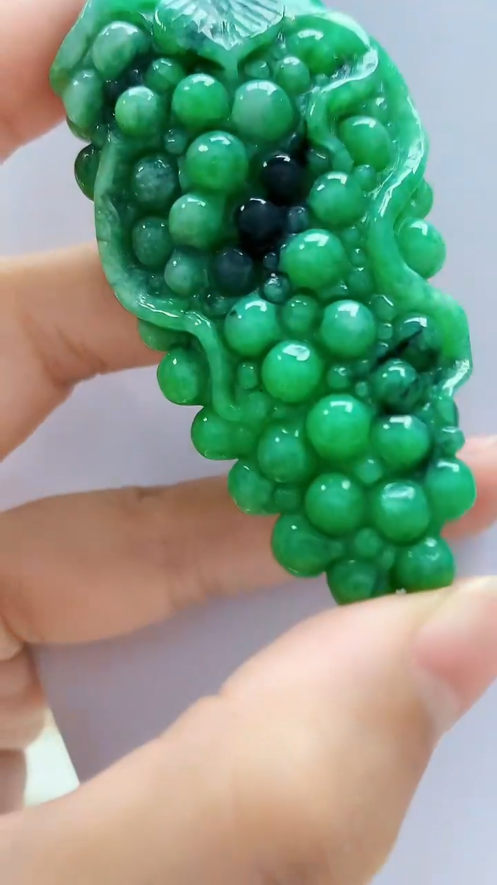 未镶嵌定制翡翠5060lr-毛货挂件36