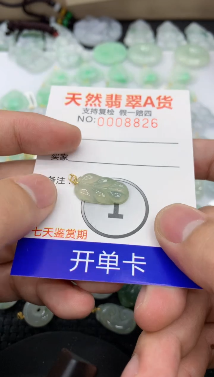 【闪购商品】翡翠颈饰18K金镶嵌11111111111