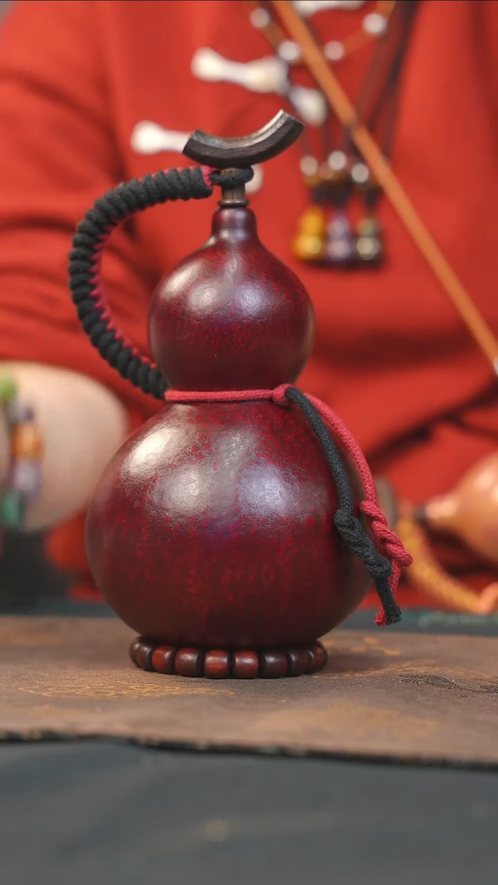 【闪购商品】RO121大漆酒葫芦不包手串及旋转底座