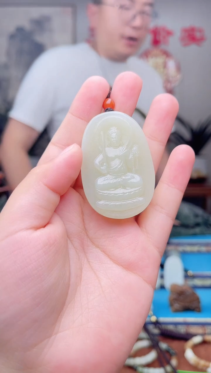 和田玉未镶嵌挂件1