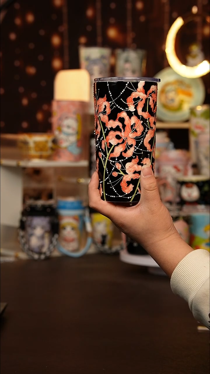 （玉泥）景德镇手工手绘文创陶瓷杯