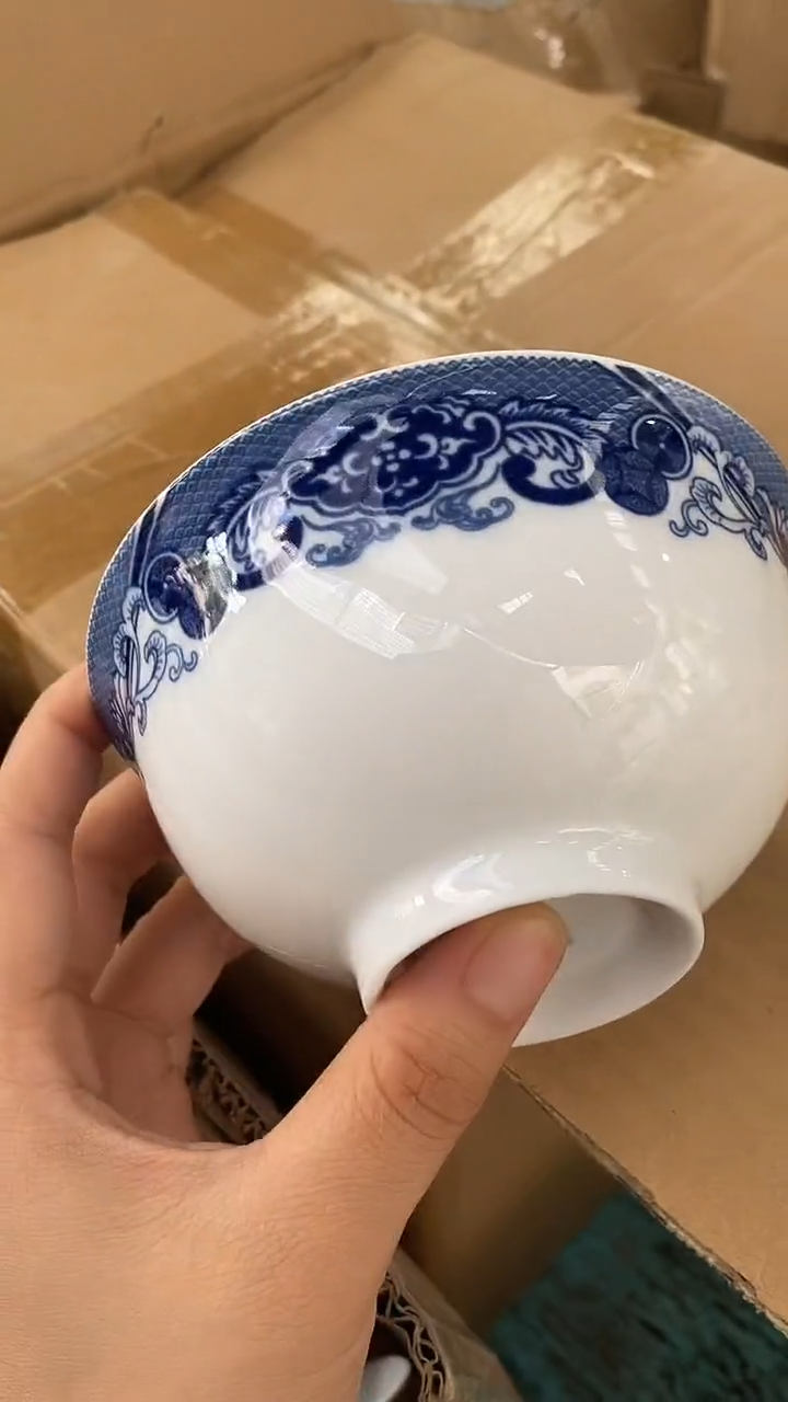 摆件红叶园林5寸米饭碗