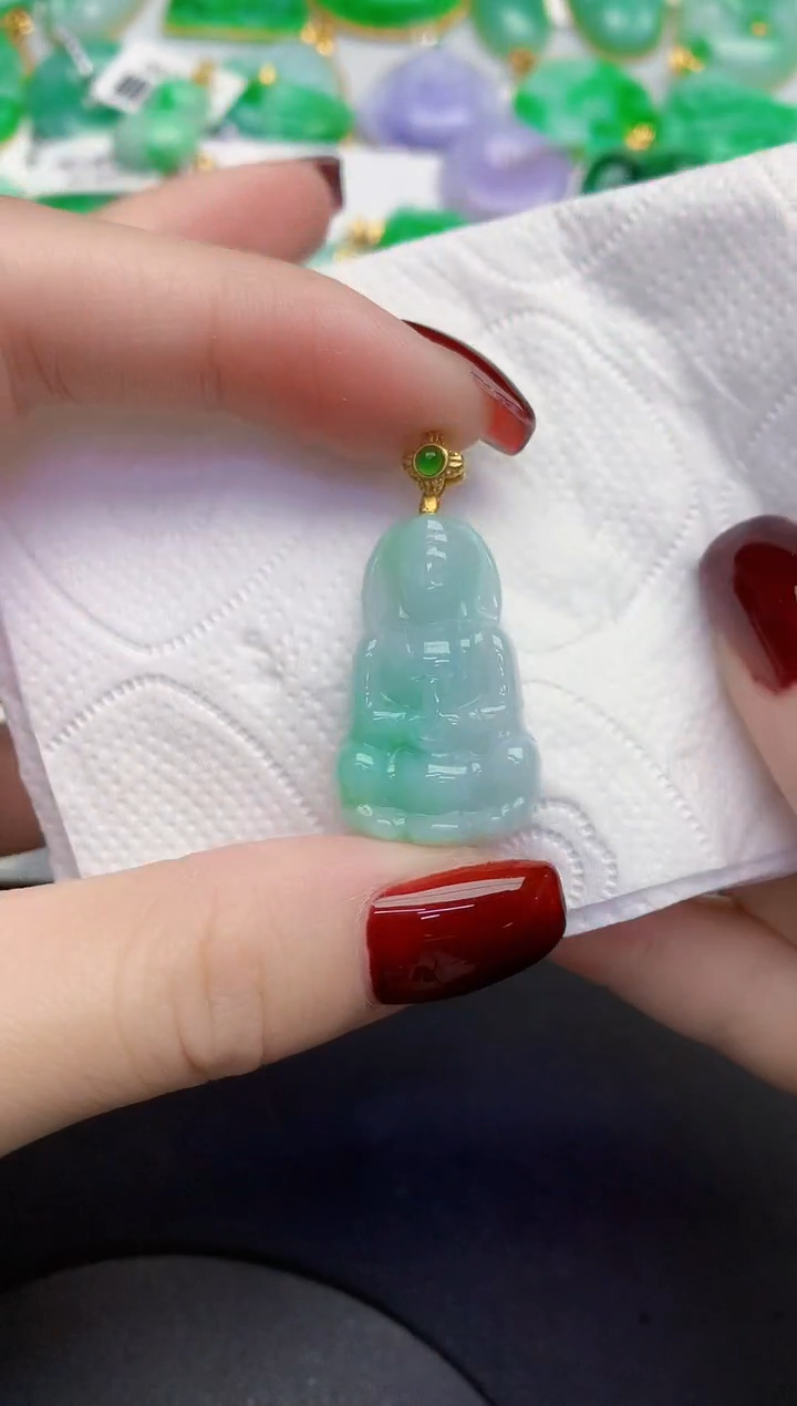 颈饰未镶嵌翡翠缅甸天然翡翠A货