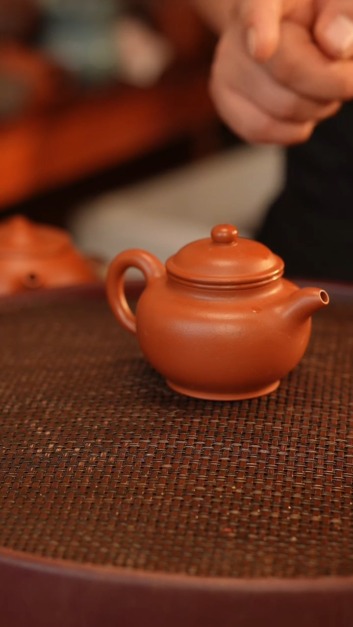 茶壶紫砂全手 大红袍 掇只 160cc