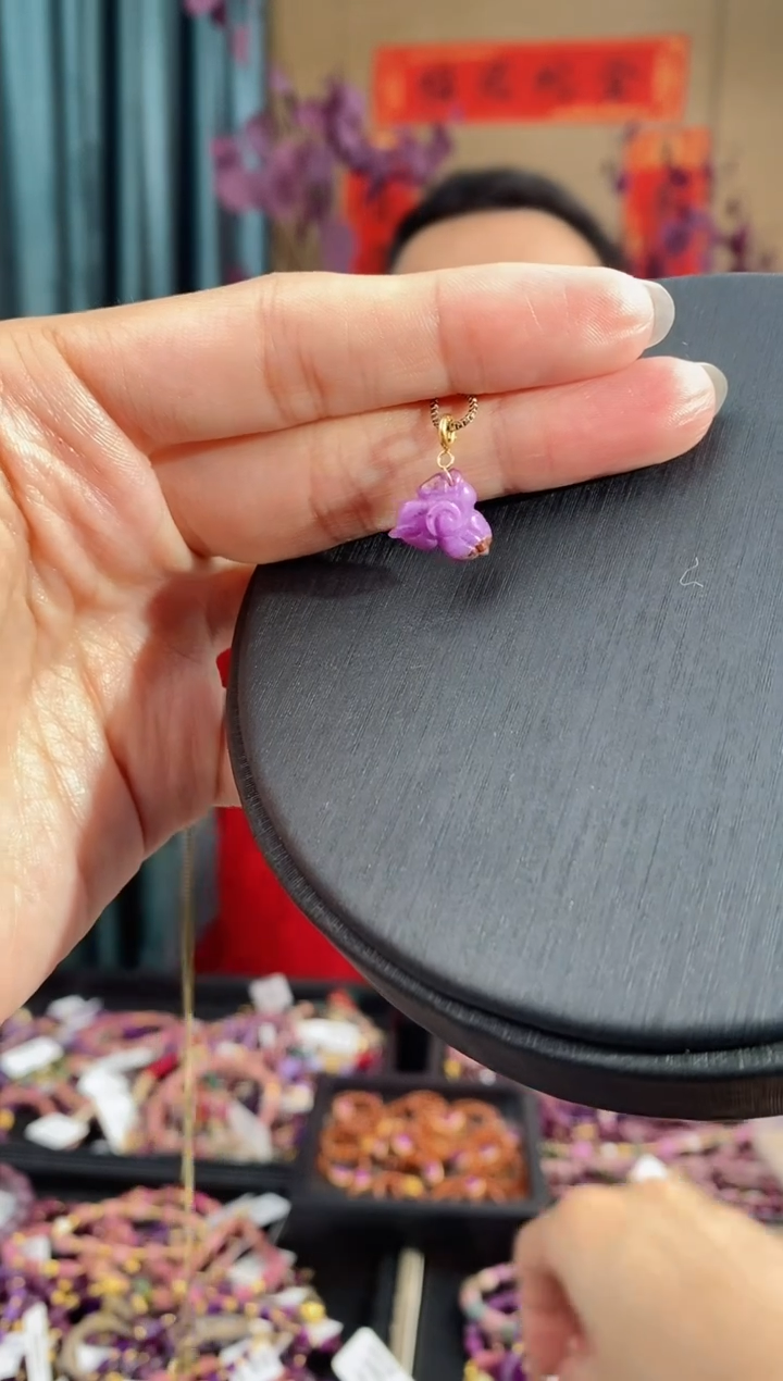 【闪购商品】苏纪石（舒俱来）吊坠(不含链)18K金镶嵌125