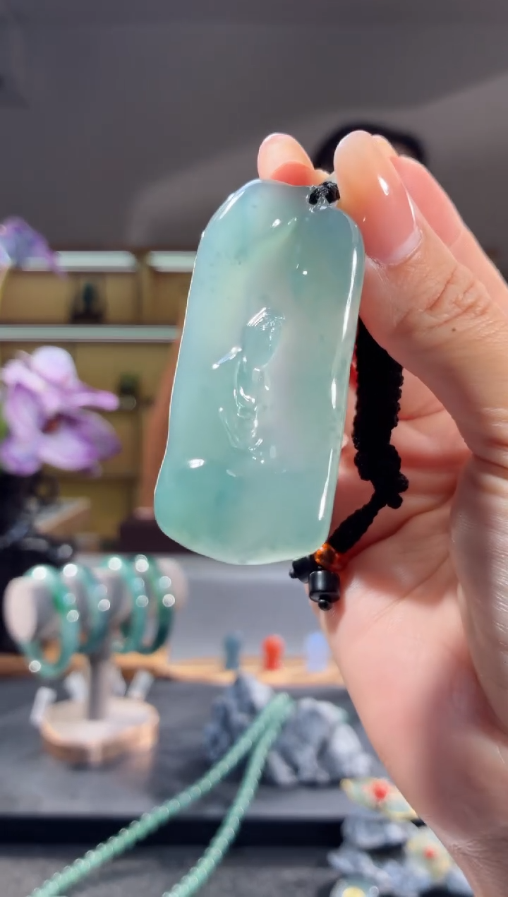 吊坠(不含链)未镶嵌翡翠观音