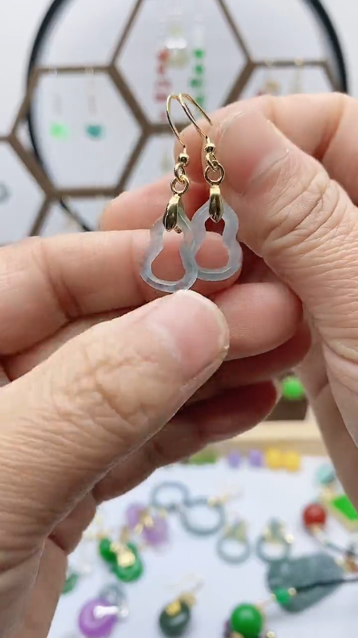 未镶嵌翡翠耳饰翡翠686