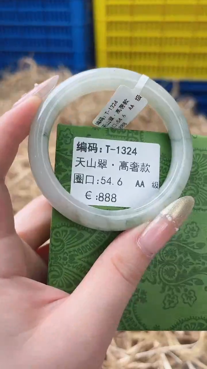未镶嵌手镯石英质玉T-1324