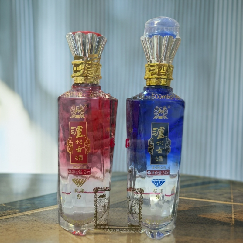 泸州老窖泸州古酒2016年中式白酒私邸9时尚精品*2瓶装45度500ml