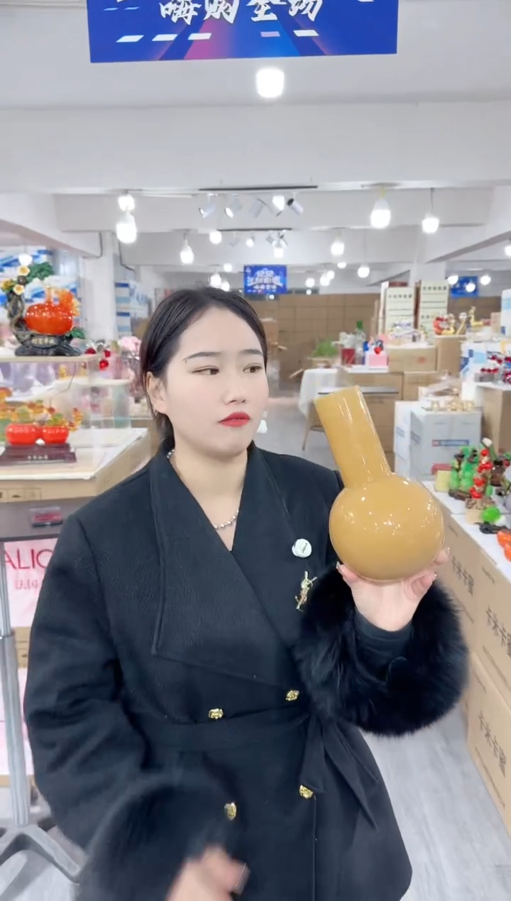 【闪购商品】琉璃昕洋花器L-品36