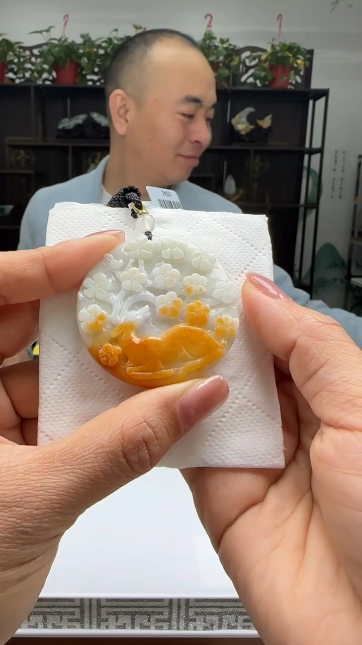 【闪购商品】翡翠颈饰未镶嵌天然翡翠A货吊坠