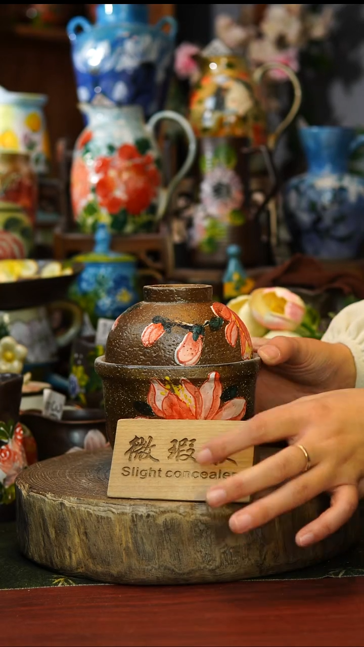 陶瓷183景德镇手工手绘釉下彩