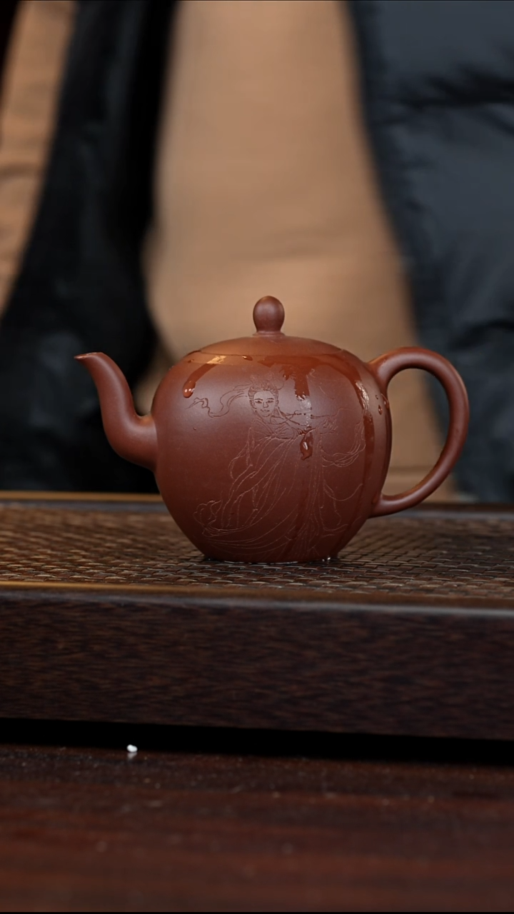 茶壶紫砂丹壶溢香紫砂壶微瑕300cc