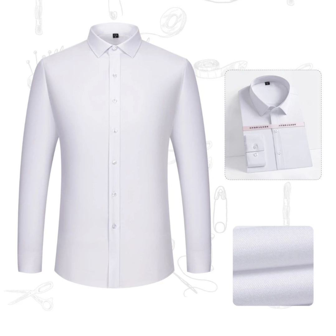 成衣免烫男士衬衫商务结婚休闲修身弹力衬衫