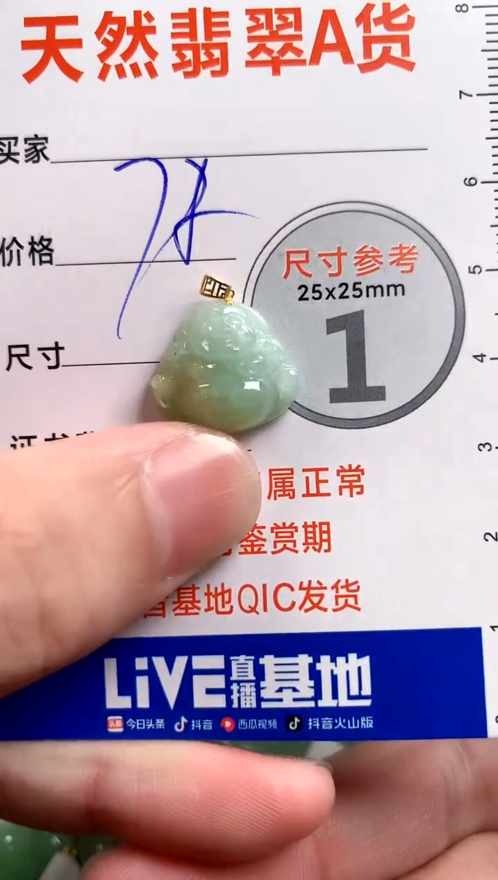 【闪购商品】翡翠颈饰18K金镶嵌13005374