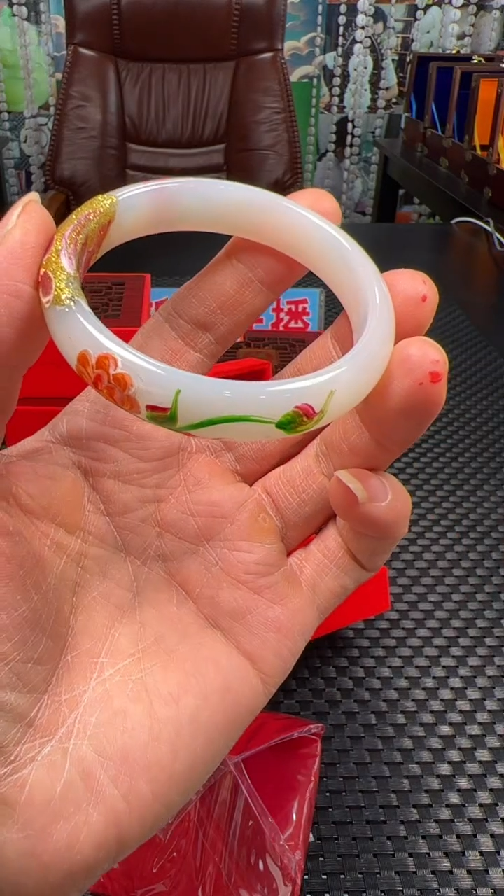 手镯玛瑙/玉髓未镶嵌贝*手镯58