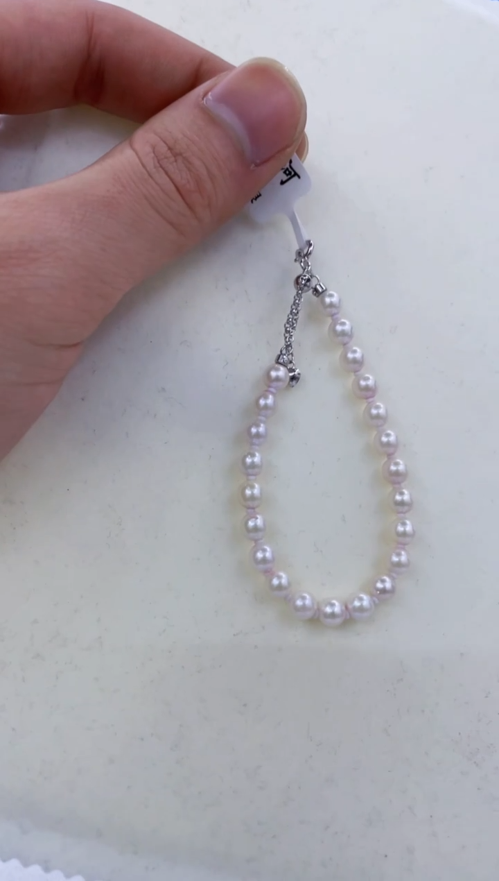 银S925镶嵌手链海水珍珠 