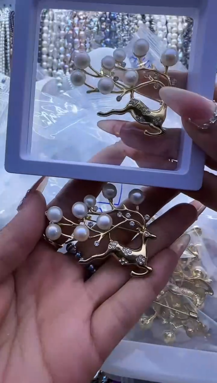 【闪购商品】淡水珍珠胸针未镶嵌540