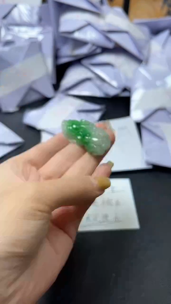 翡翠未镶嵌颈饰时尚精品 一物一拍