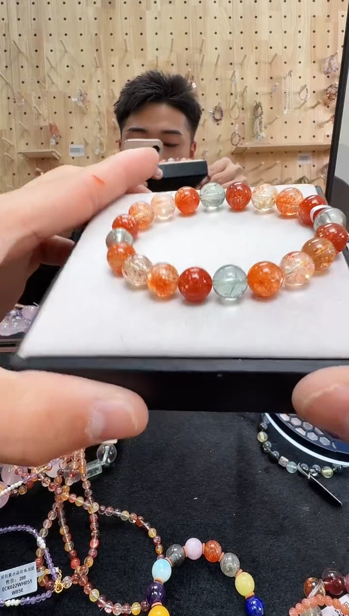 未镶嵌手链日光石村0405 约9mm