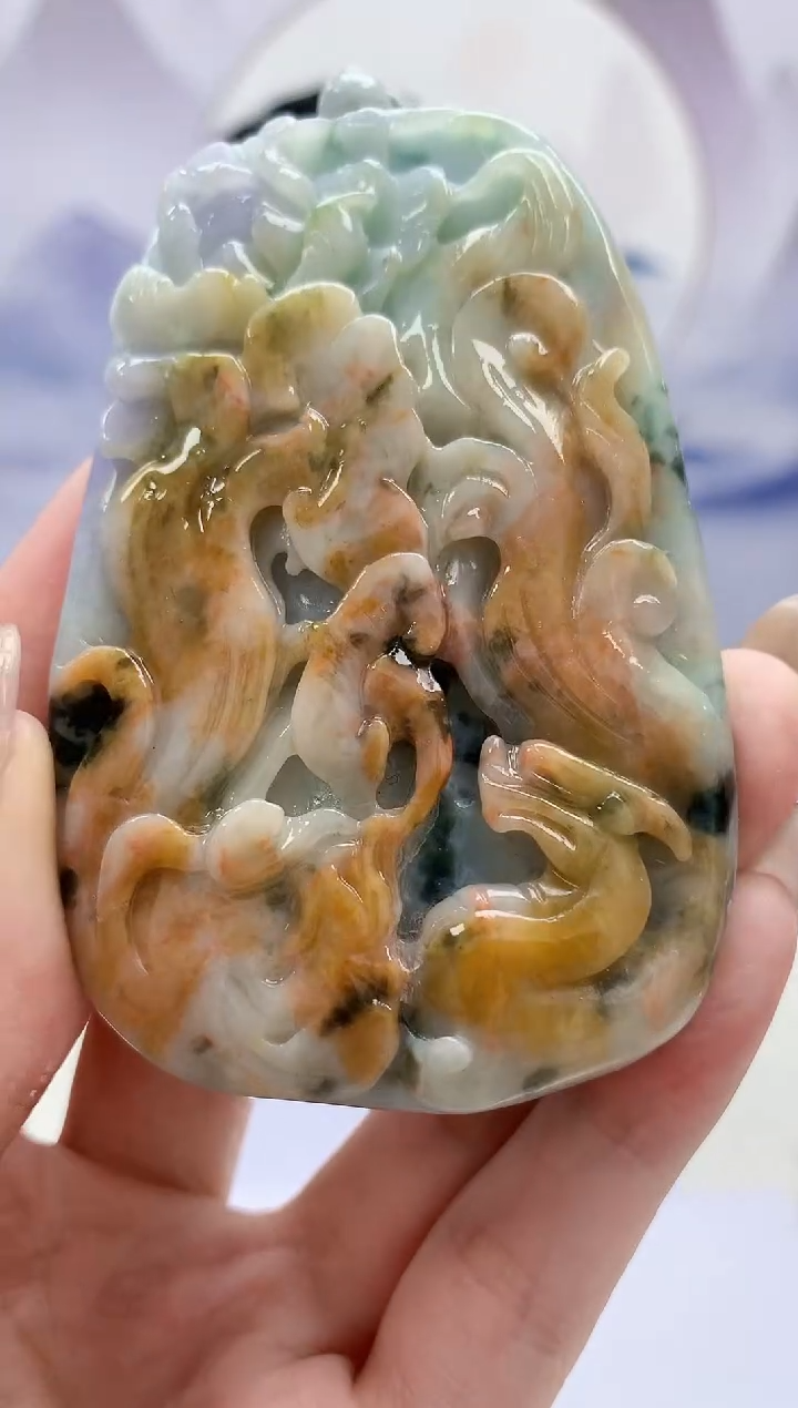 【闪购商品】定制翡翠未镶嵌4925jw-毛货挂件88