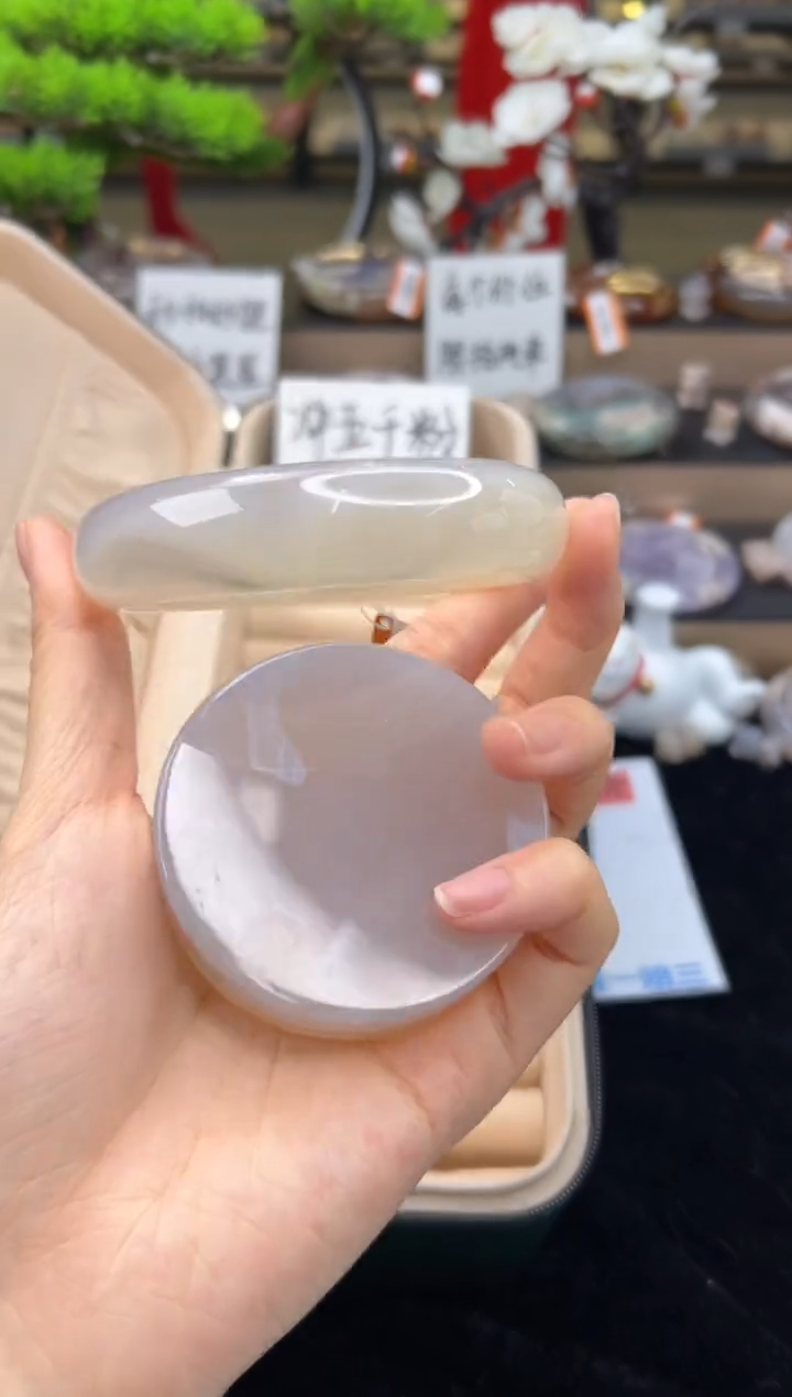 【闪购商品】石英质玉手镯未镶嵌63圈口（赠送镯心）11585