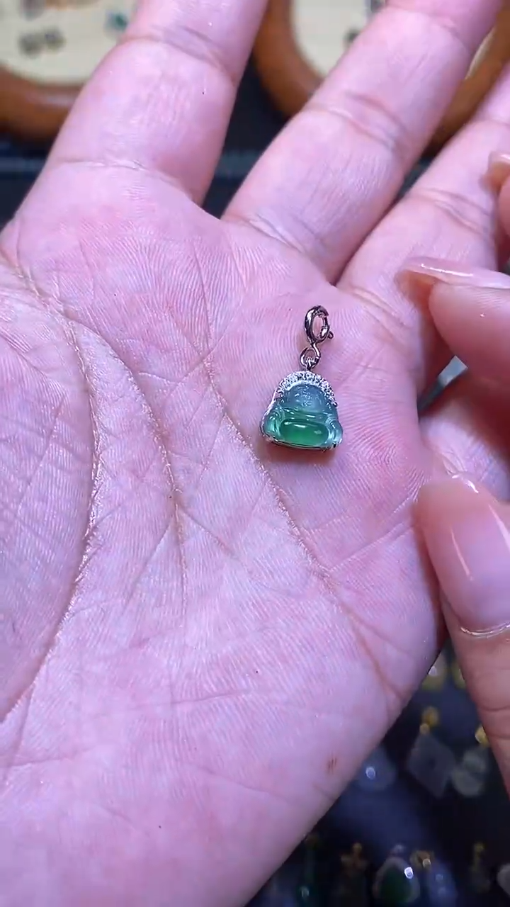 【闪购商品】翡翠吊坠(不含链)银S925镶嵌1