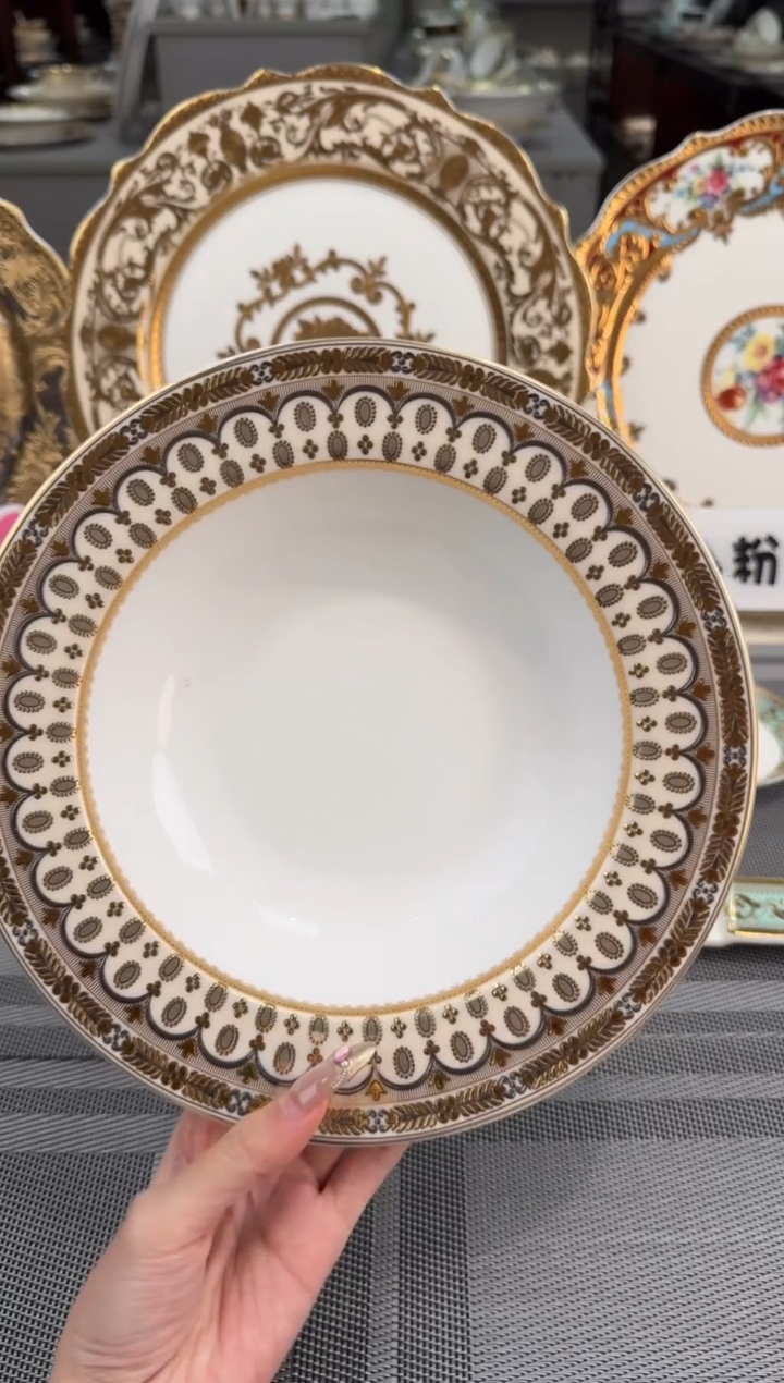 【闪购商品】瓷片8.5英寸草帽盘福利款 微瑕