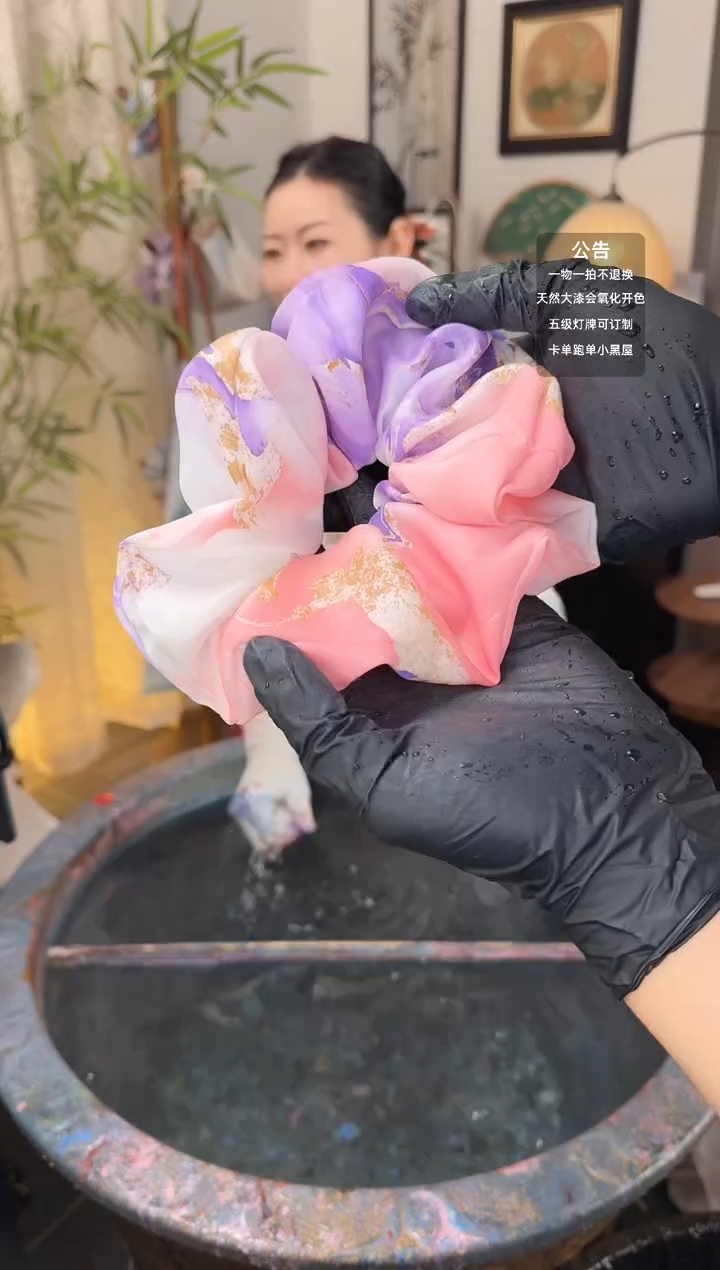 15 紫粉色 超大肠发圈