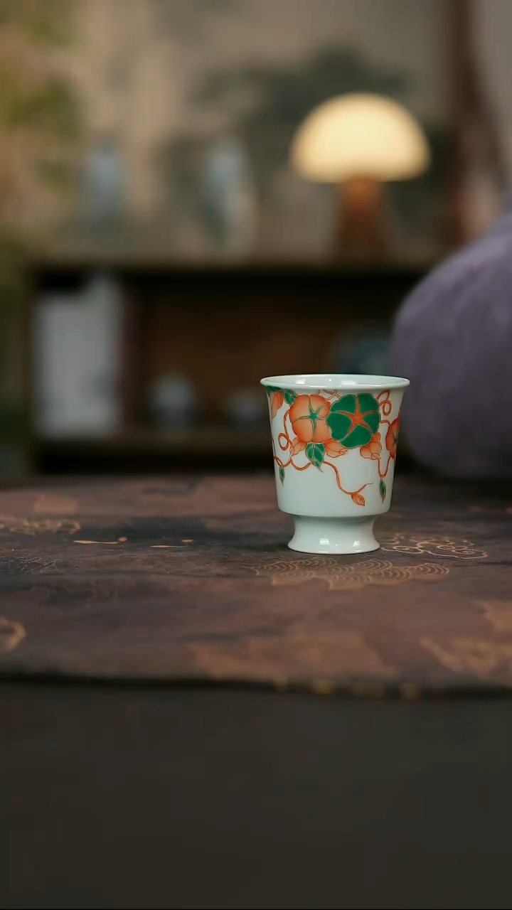 景德镇陶瓷杯碗柴烧多人