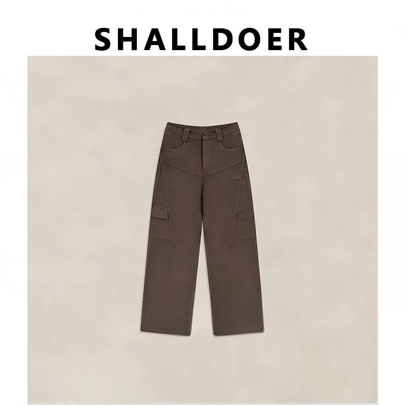 高档流行时尚“维加利”2025秋冬新款韩版时尚百搭加厚毛轻奢裤子女