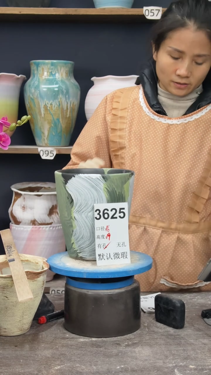 景德镇陶园花盆3625